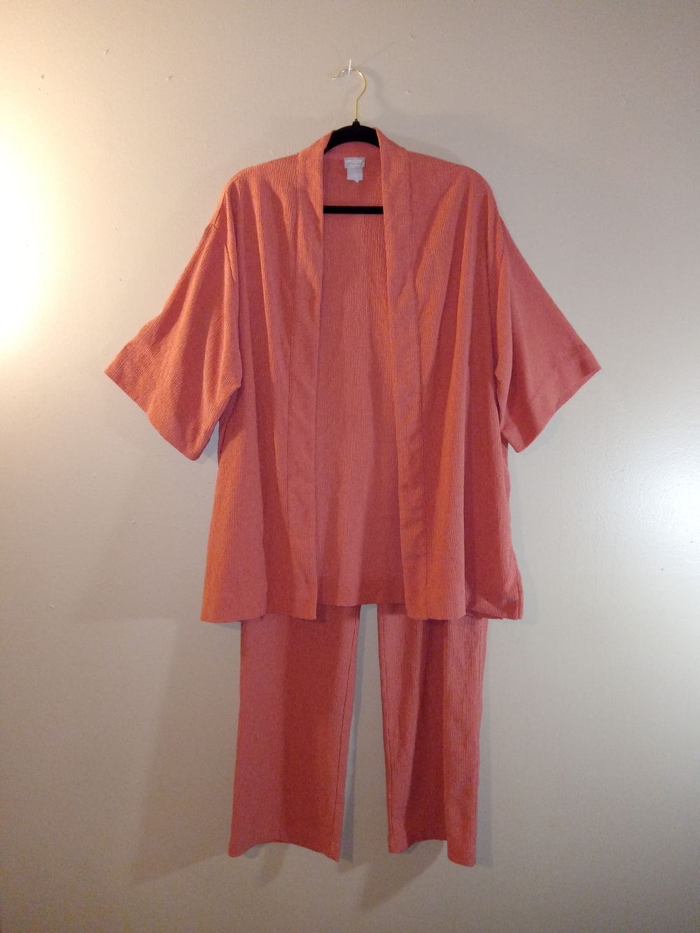 Relaxed Pink Two-Piece Pantsuit - Chicos Travelers